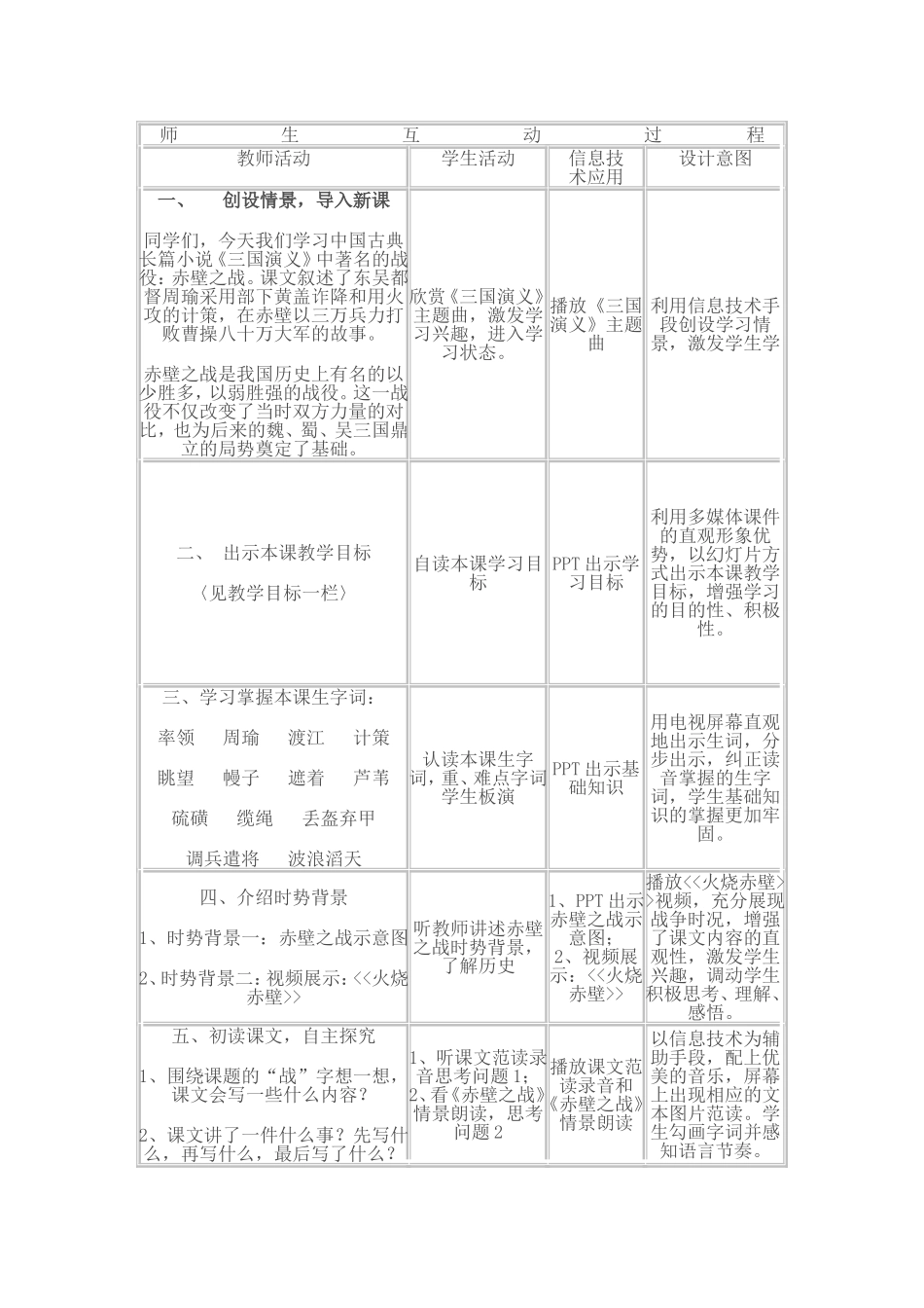 信息技术与语文整合课教学设计_第2页