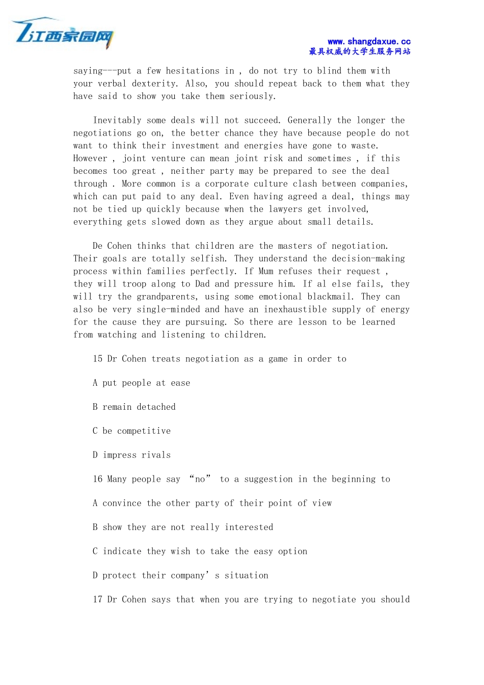 高级商务英语(BEC)考试历年真题_第2页