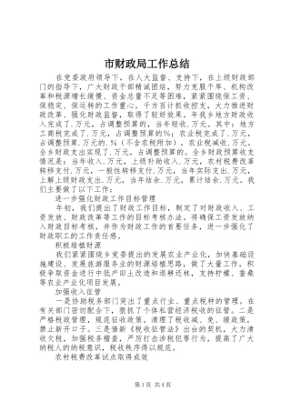 市财政局工作总结 (21)