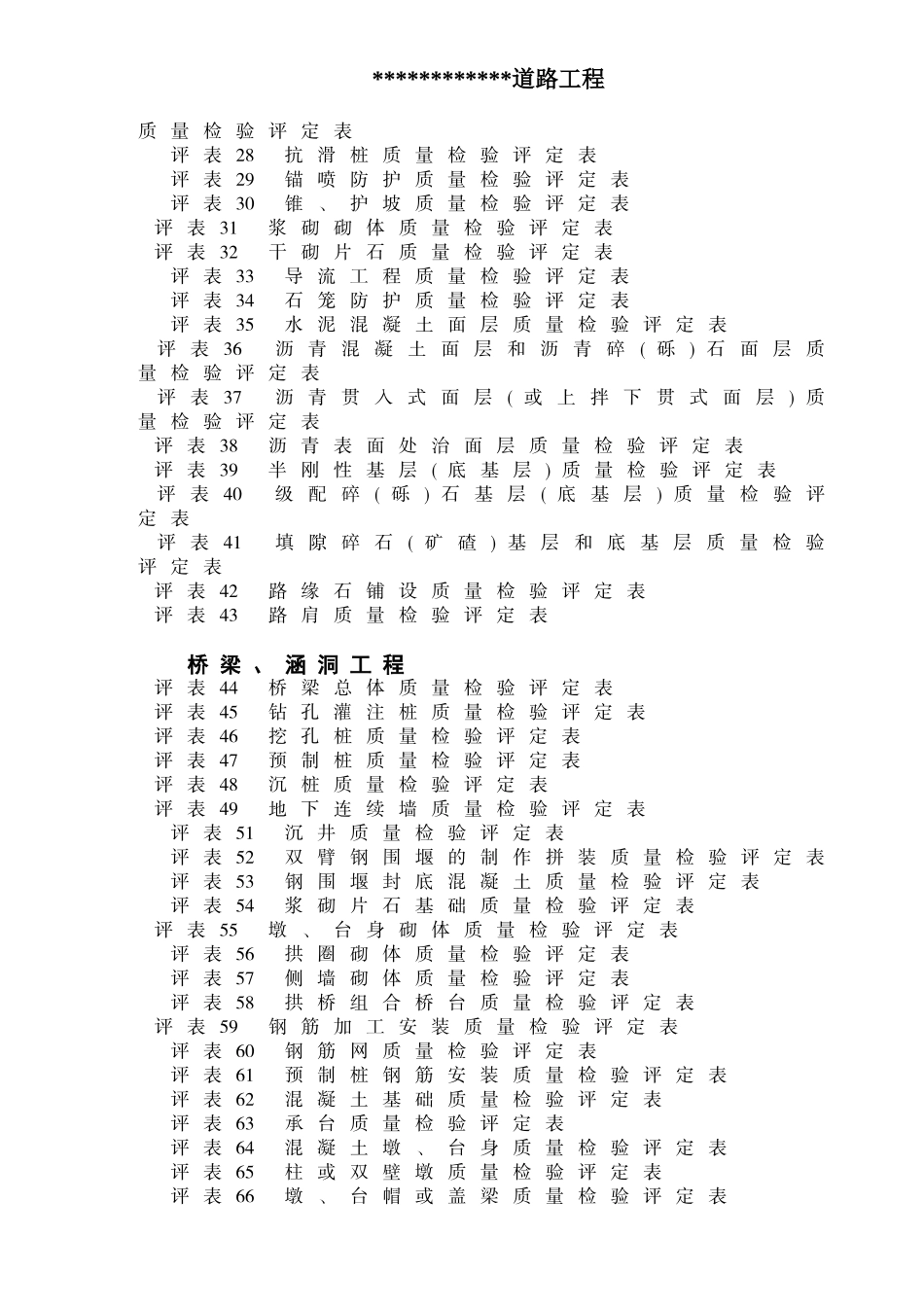 公路工程质量评定表_第2页