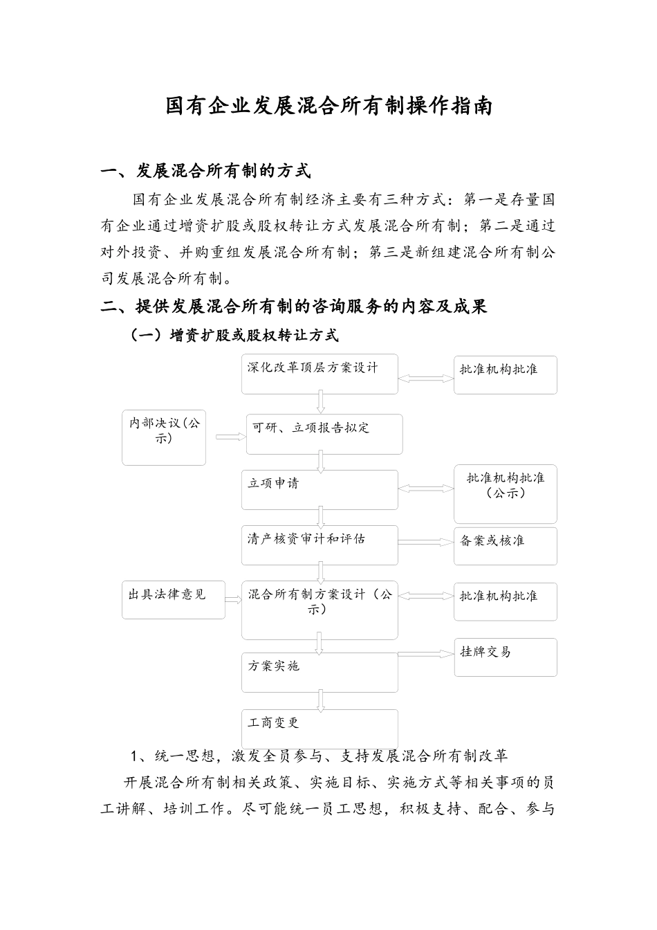 国有企业发展混合所有制操作指南(四川2017)_第1页