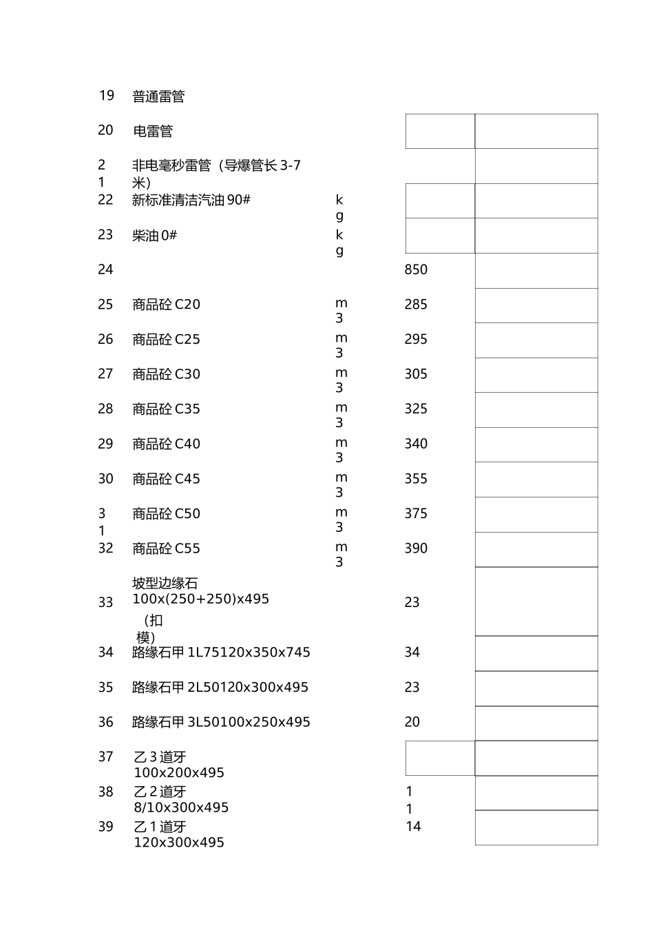 建筑材料价格汇总_第2页