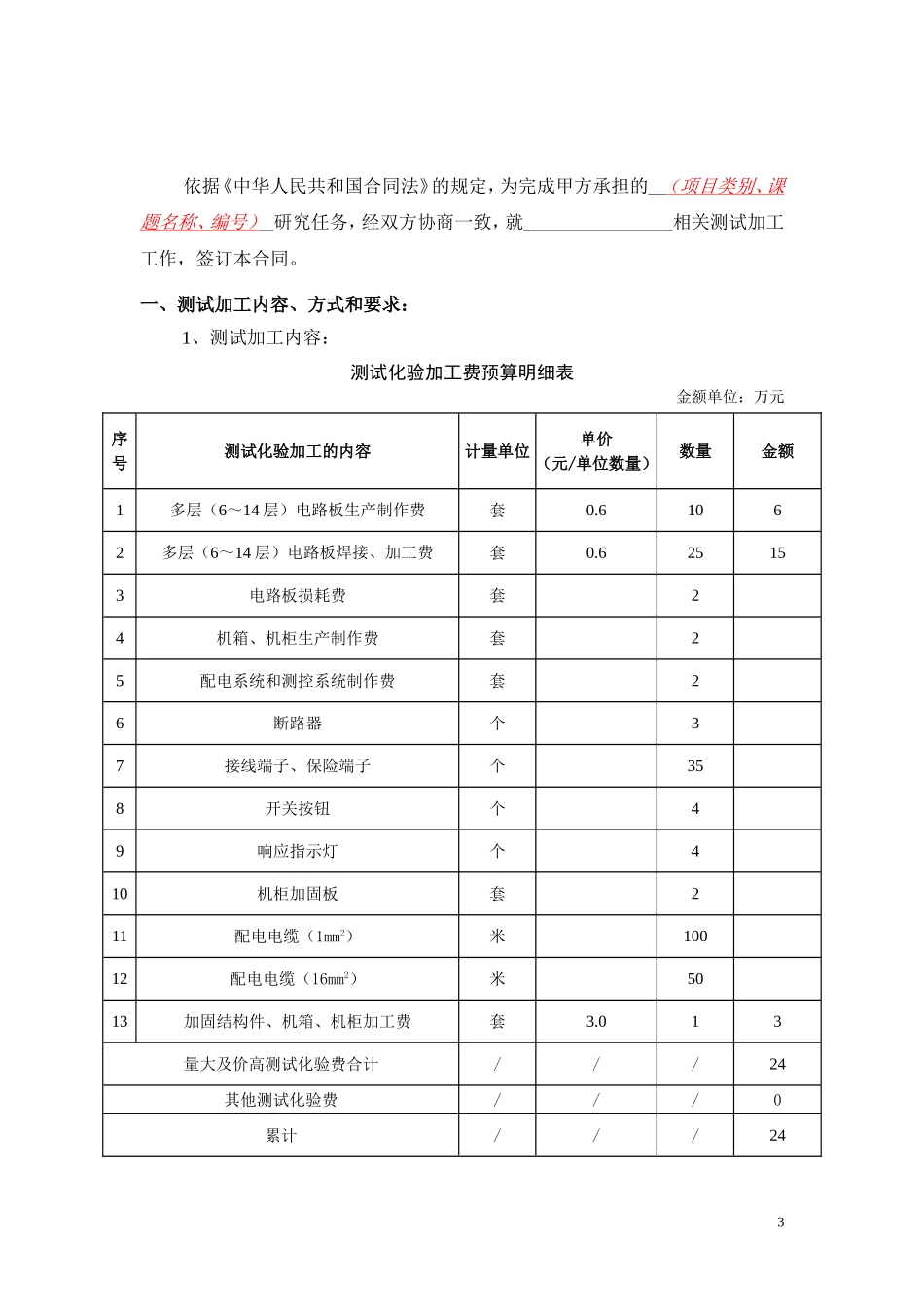 测试加工合同模板_第3页