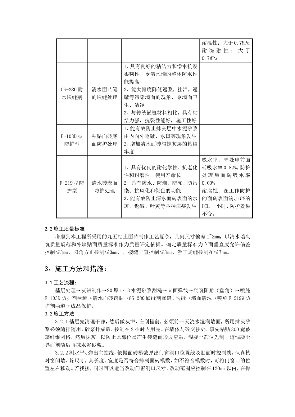 仿清水砖墙贴面施工技术_第2页