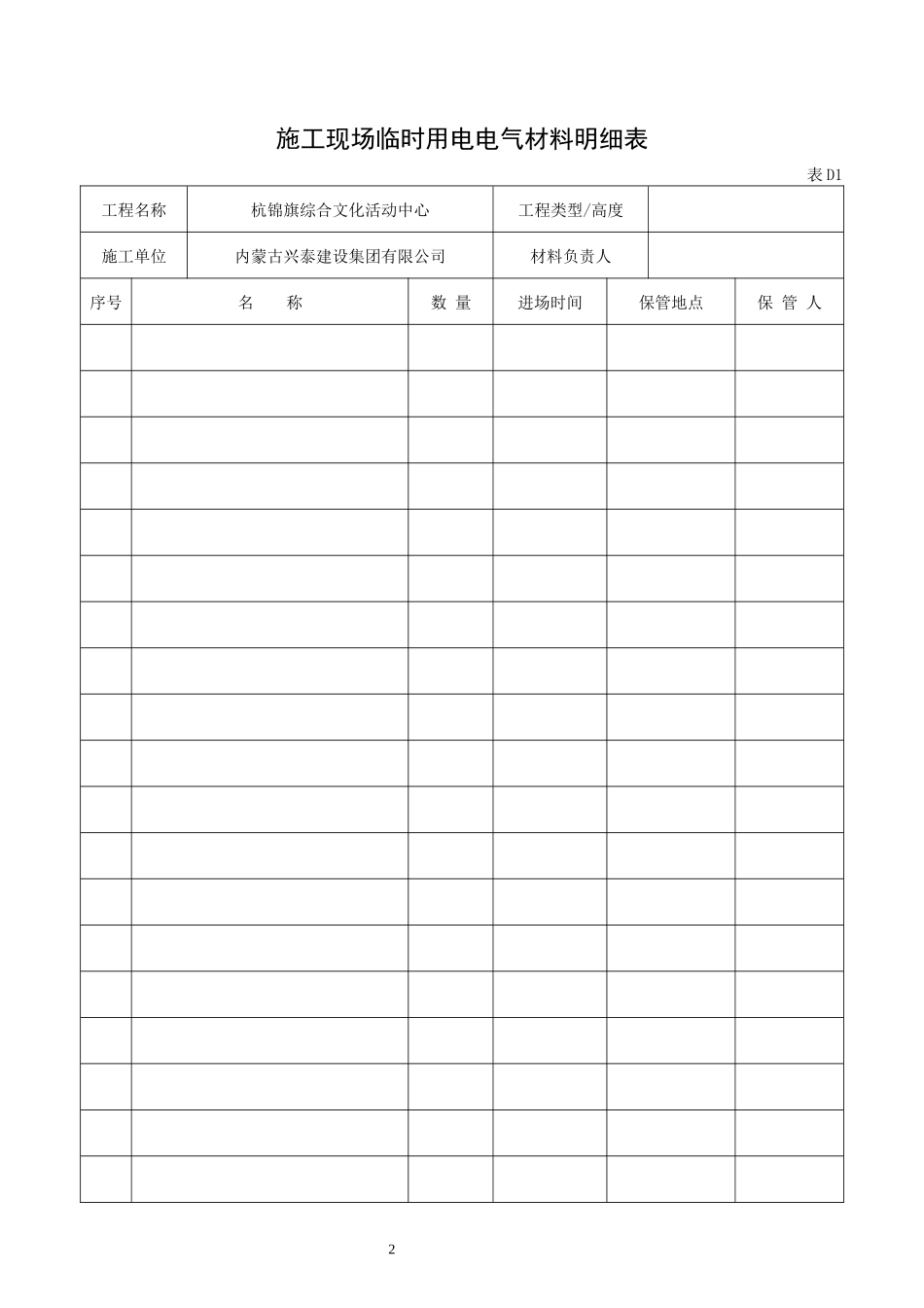 现场临时用电检查记录各表_第2页