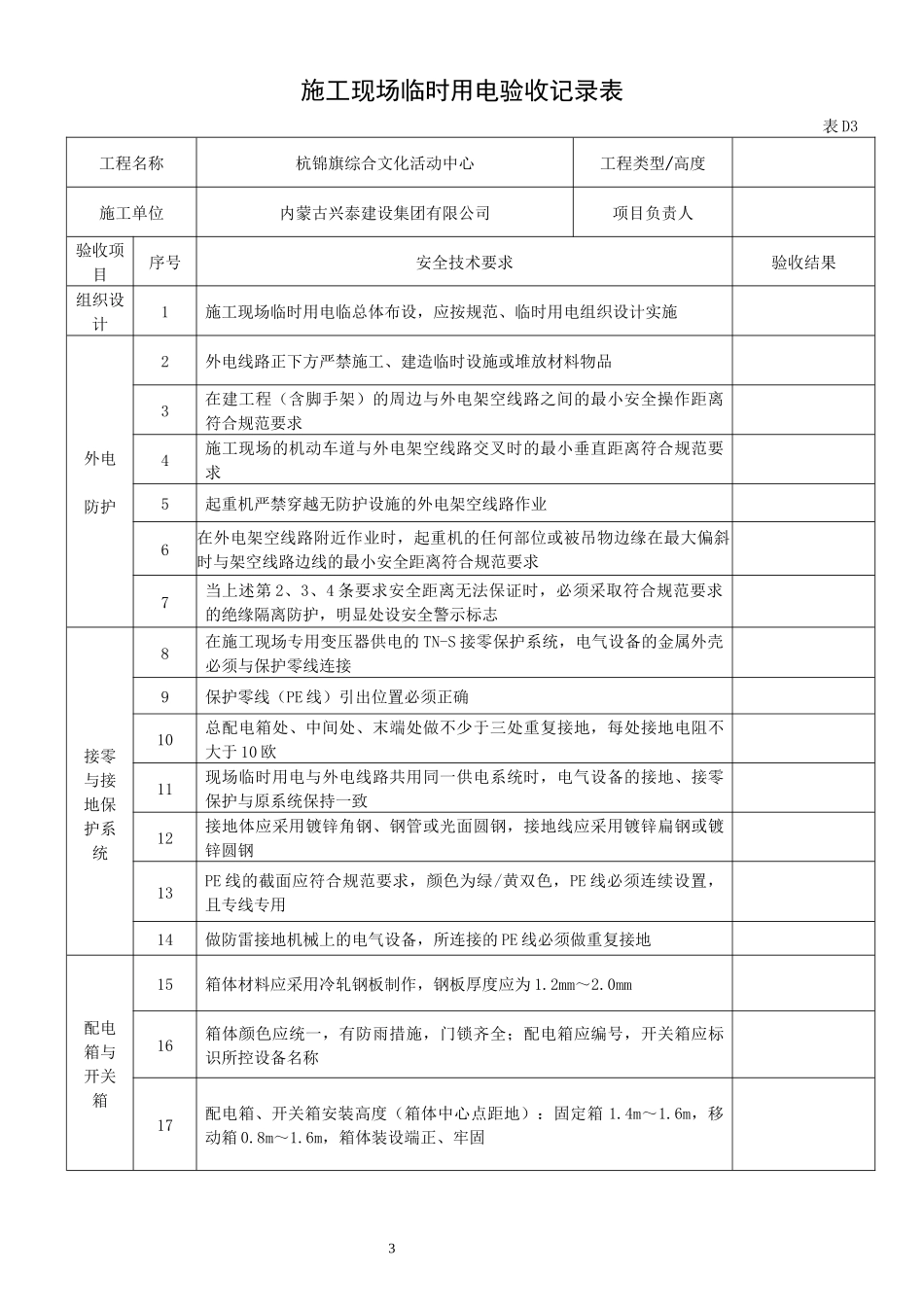 现场临时用电检查记录各表_第3页