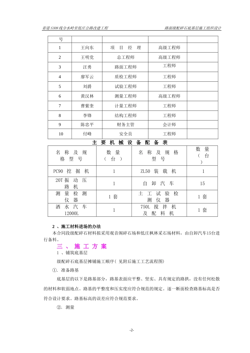 级配碎石施工组织设计_第2页