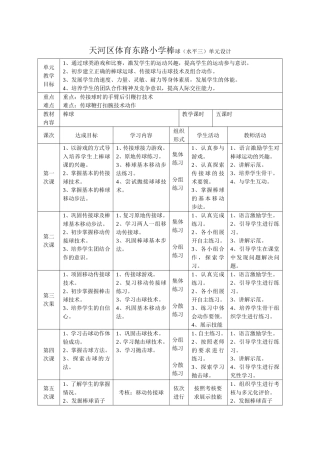 天河区体育东路小学棒球