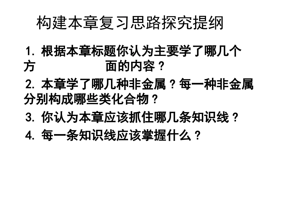 第四章非金属及其化合物全章复习_第2页