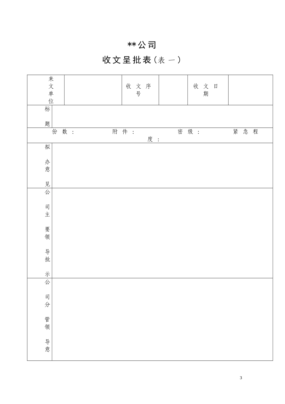 公司常用各类表格大全_第3页