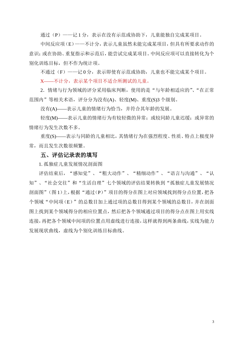 独症儿童发展评估表——使用手册(最终版)_第3页