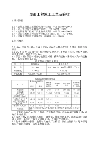 屋面工程施工工艺