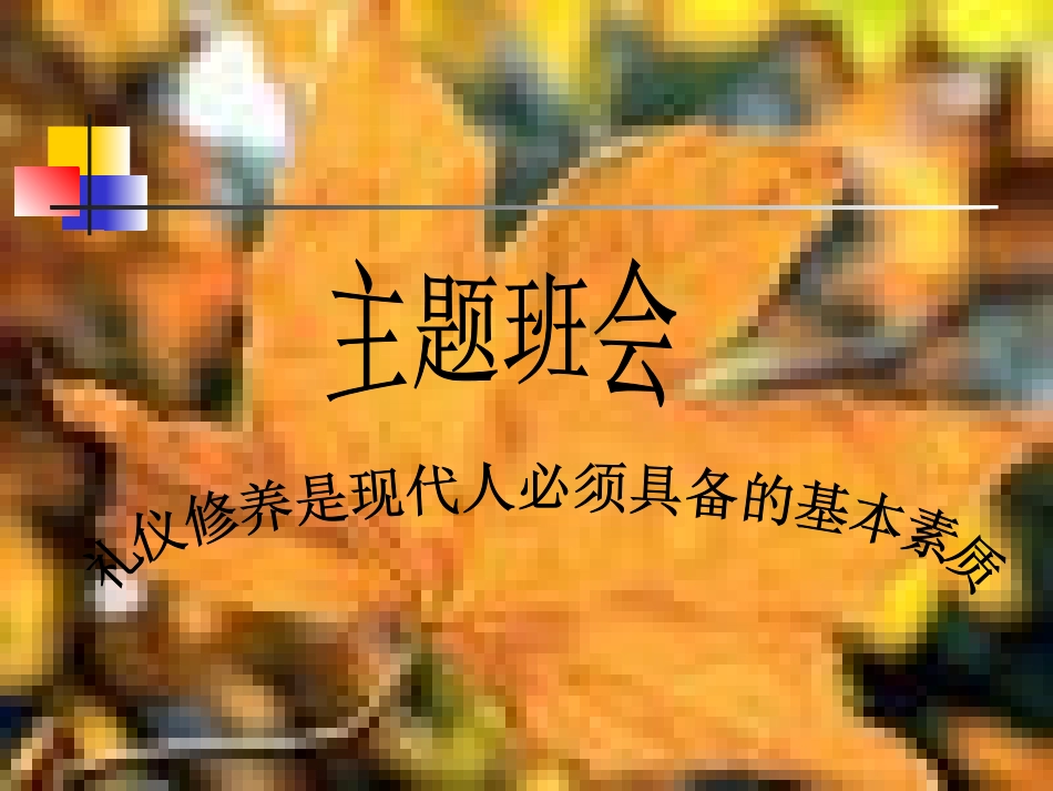 班会：中学生文明礼仪课件 (2)_第2页