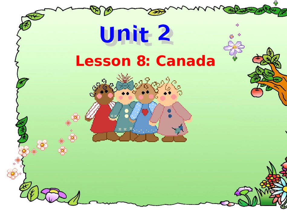 冀教版五年级上英语unit2_Lesson_11_Canada课件_第1页
