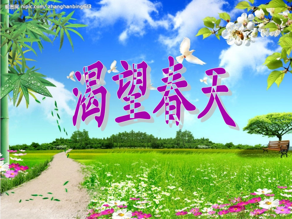 渴望春天音乐PPT_第3页