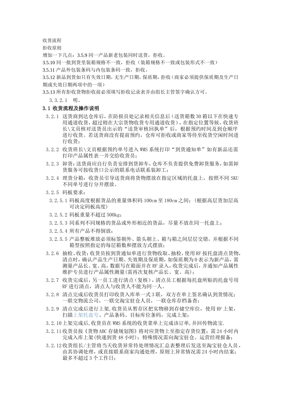 仓库收货流程规范_第1页