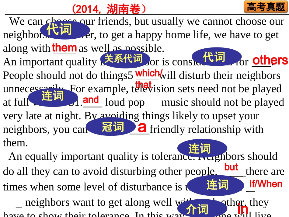 浏阳艺校英语熊焱湖南高考完形（二）课件A_第3页