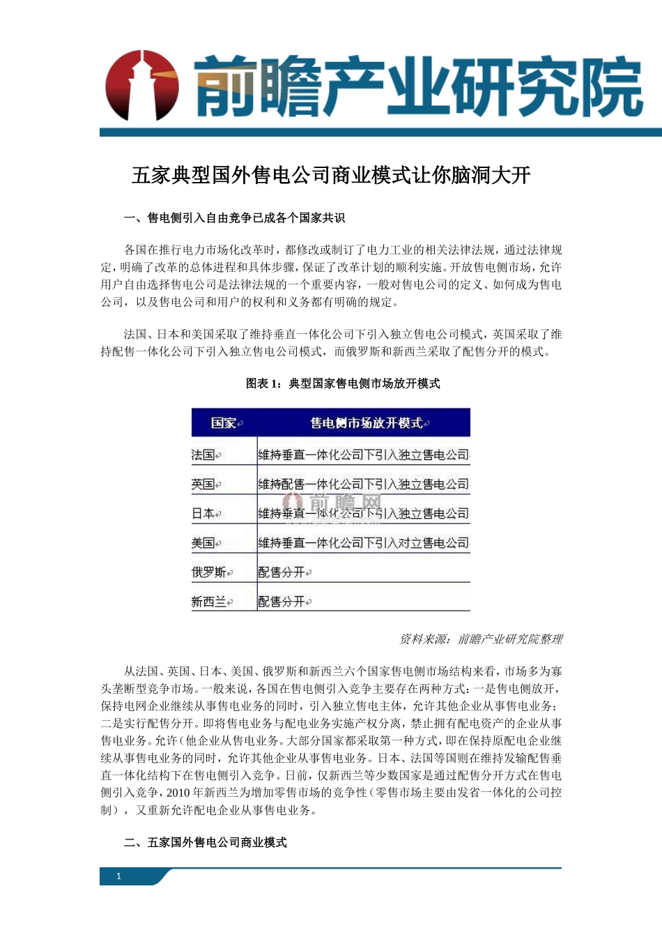 五家典型国外售电公司商业模式让你脑洞大开_第1页