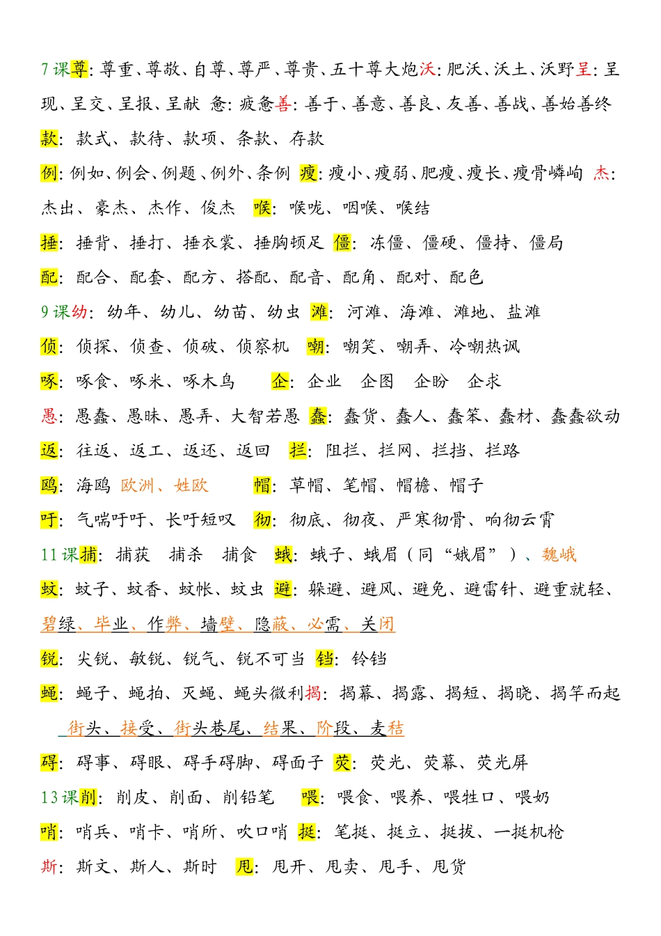 四年级下册生字扩词_第2页