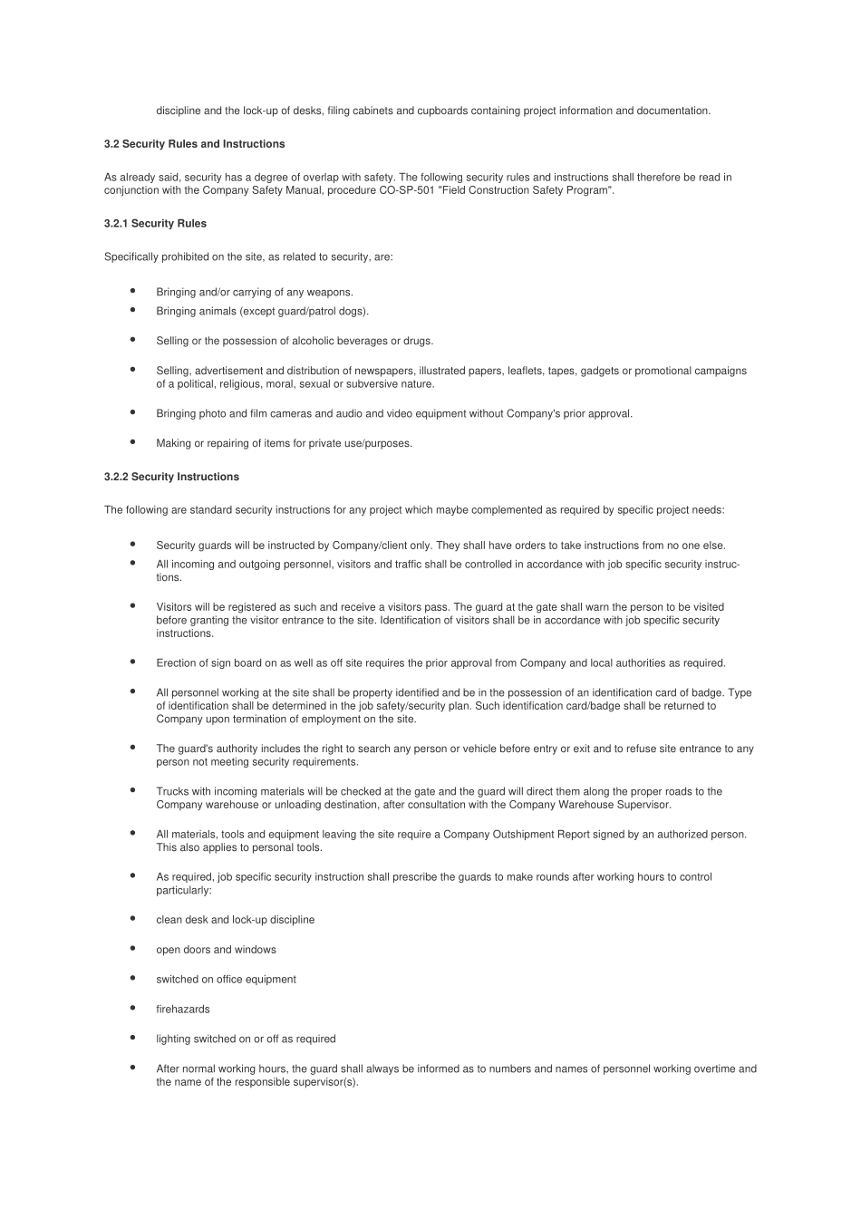 国外工程现场管理规范性文件-现场安全管理Site-Security_第2页