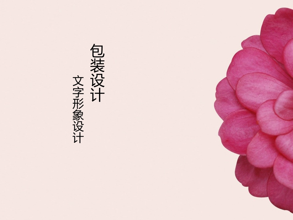 包装设计——文字形象设计_第1页