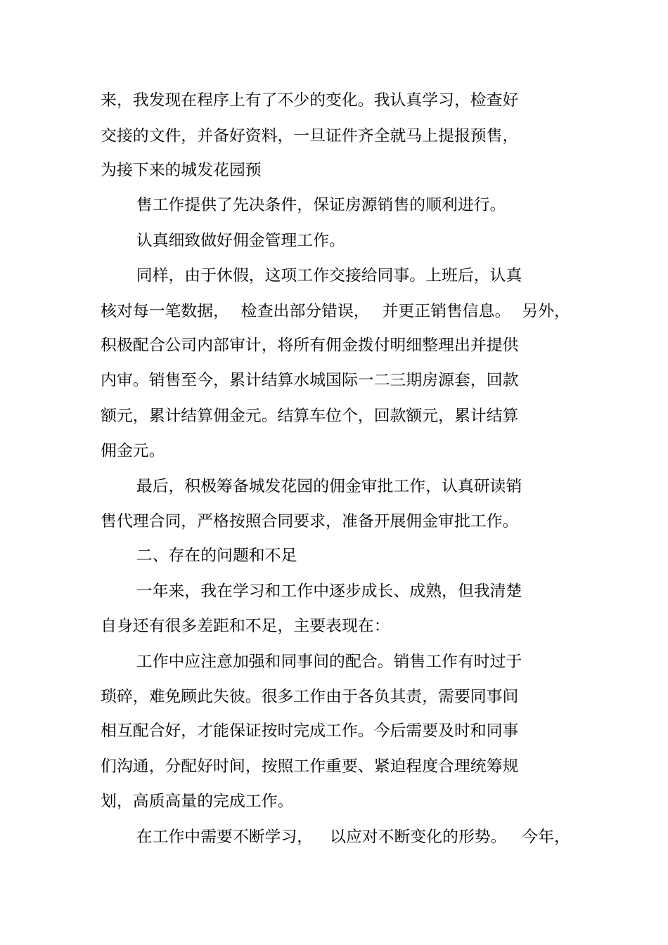 一年销售工作总结_第2页