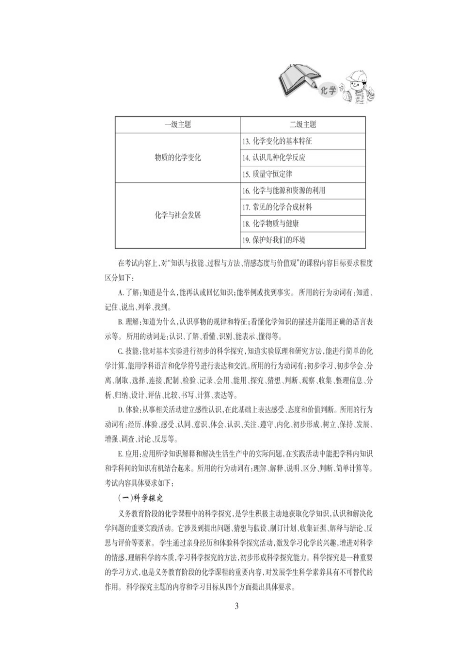 2015年哈尔滨中考化学说明_哈考网WORD打印版_第3页
