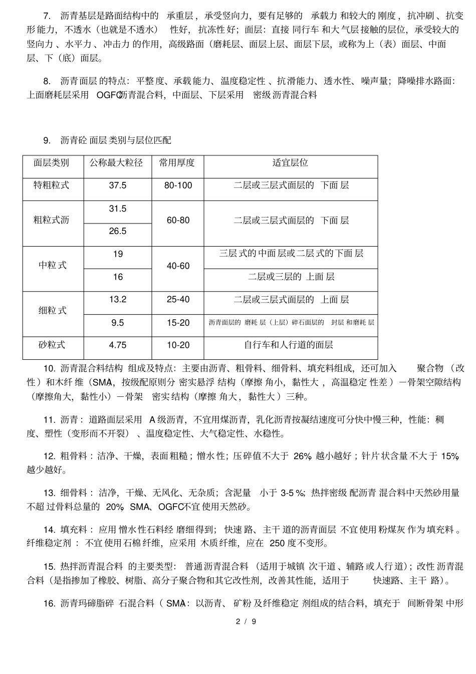 一建考试呕心沥血笔记政实务城镇道路_第2页
