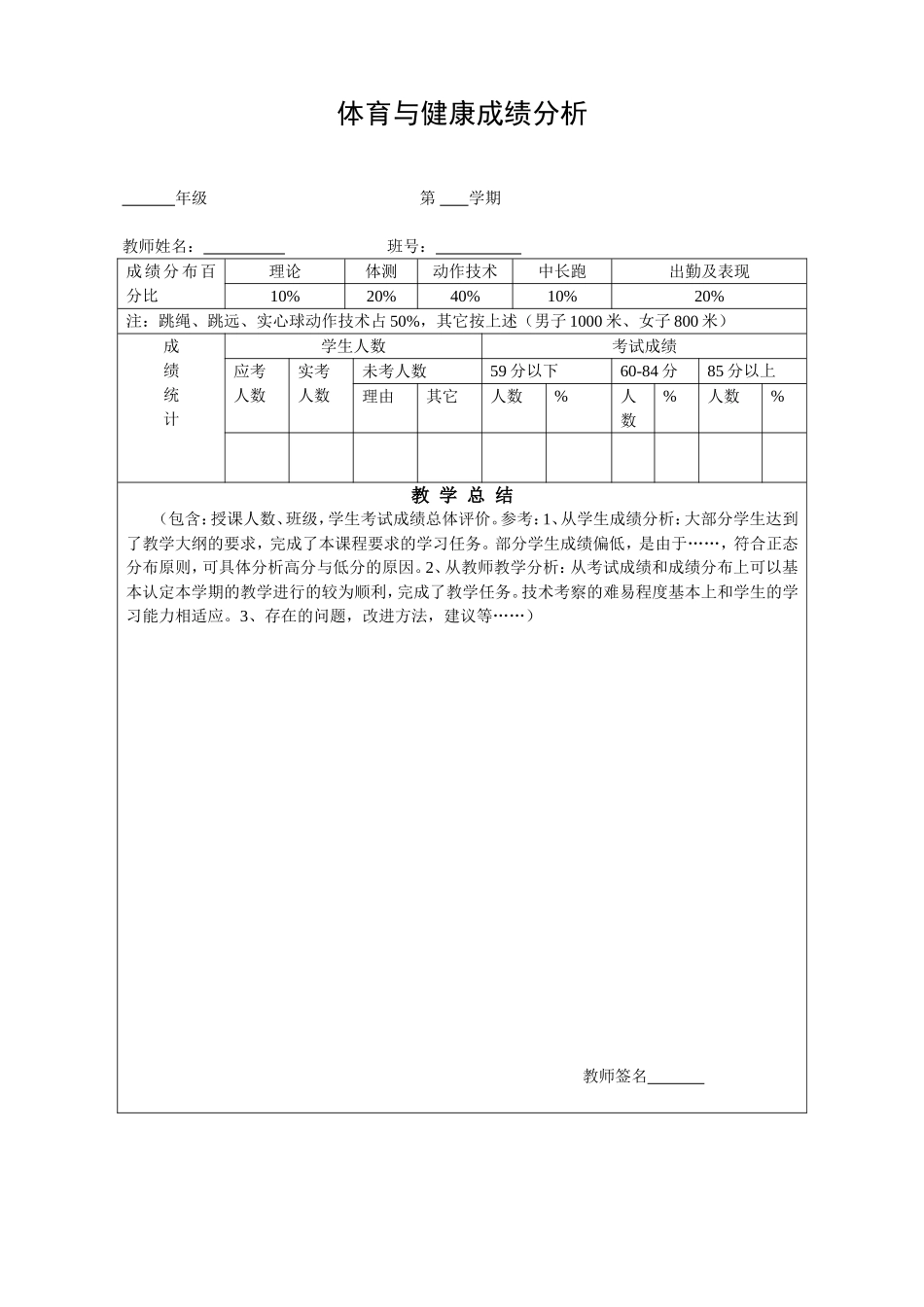 杜市学校体育成绩分析_第1页