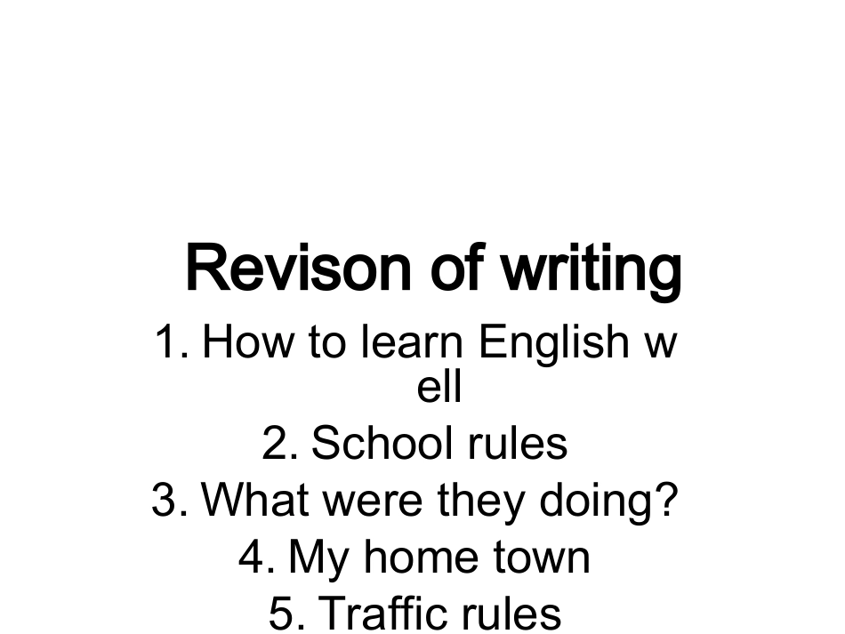 外研版八年级上书面表达专题复习_第1页