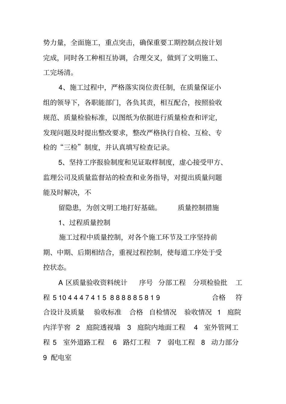 一期室外工程竣工自评报告_第3页