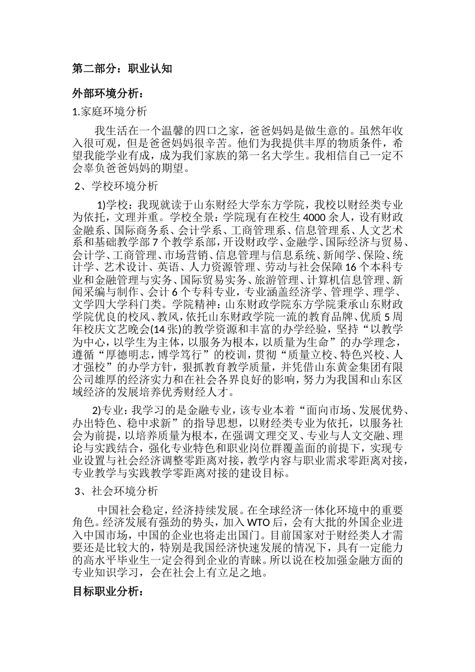 四年整体职业生涯目标_第3页