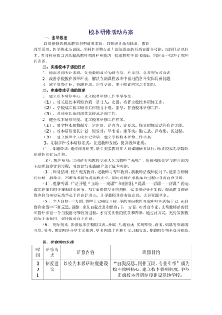 校本教材开发实施方案