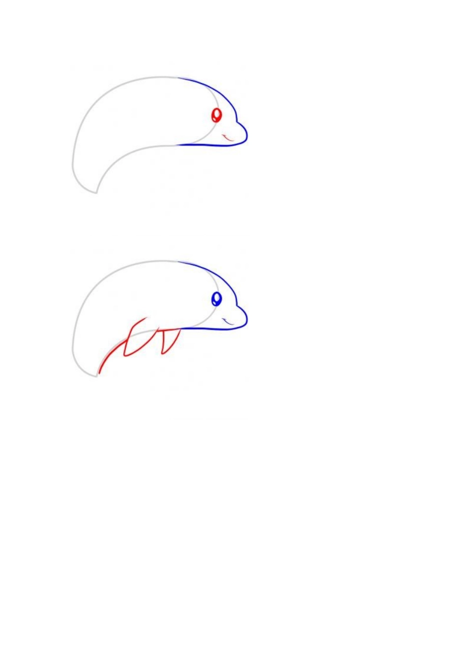 如何画海豚海豚简笔画步骤图_第2页