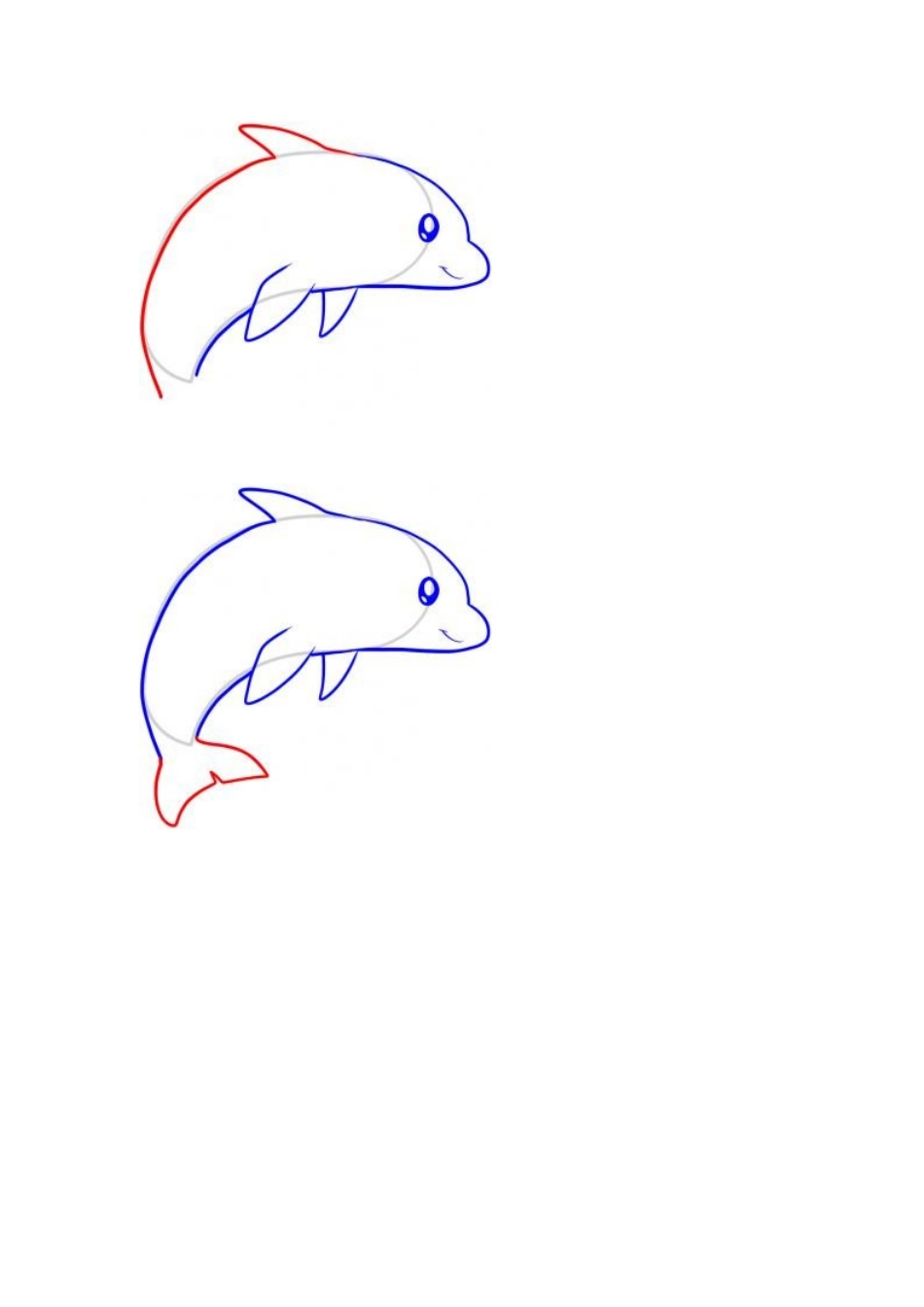如何画海豚海豚简笔画步骤图_第3页
