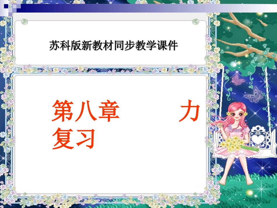 苏科版《第八章力》复习课件_第1页