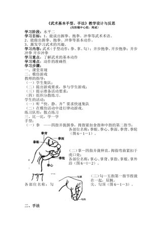 武术基本手型