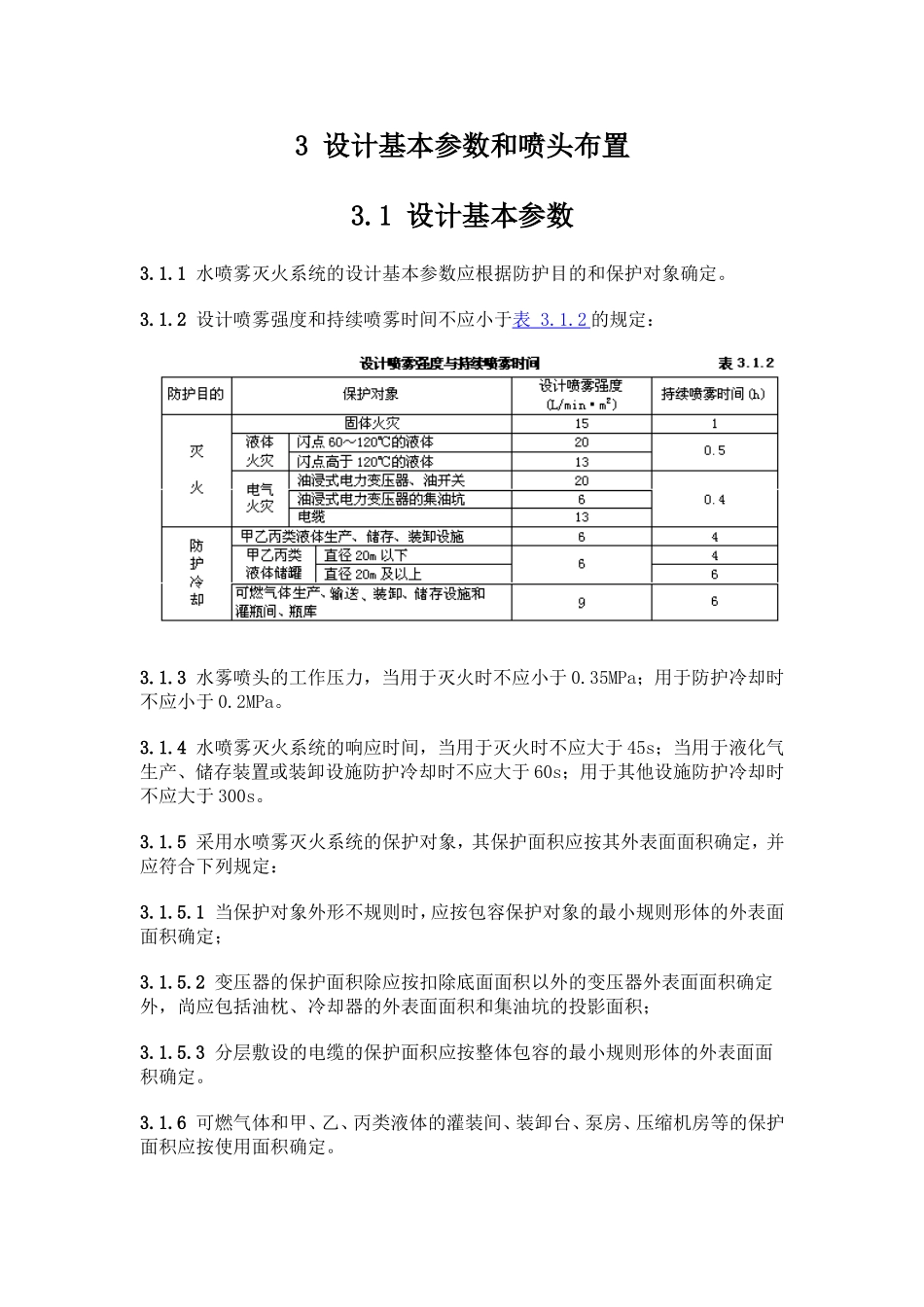 水喷雾灭火系统设计规范GB50219-95_第3页