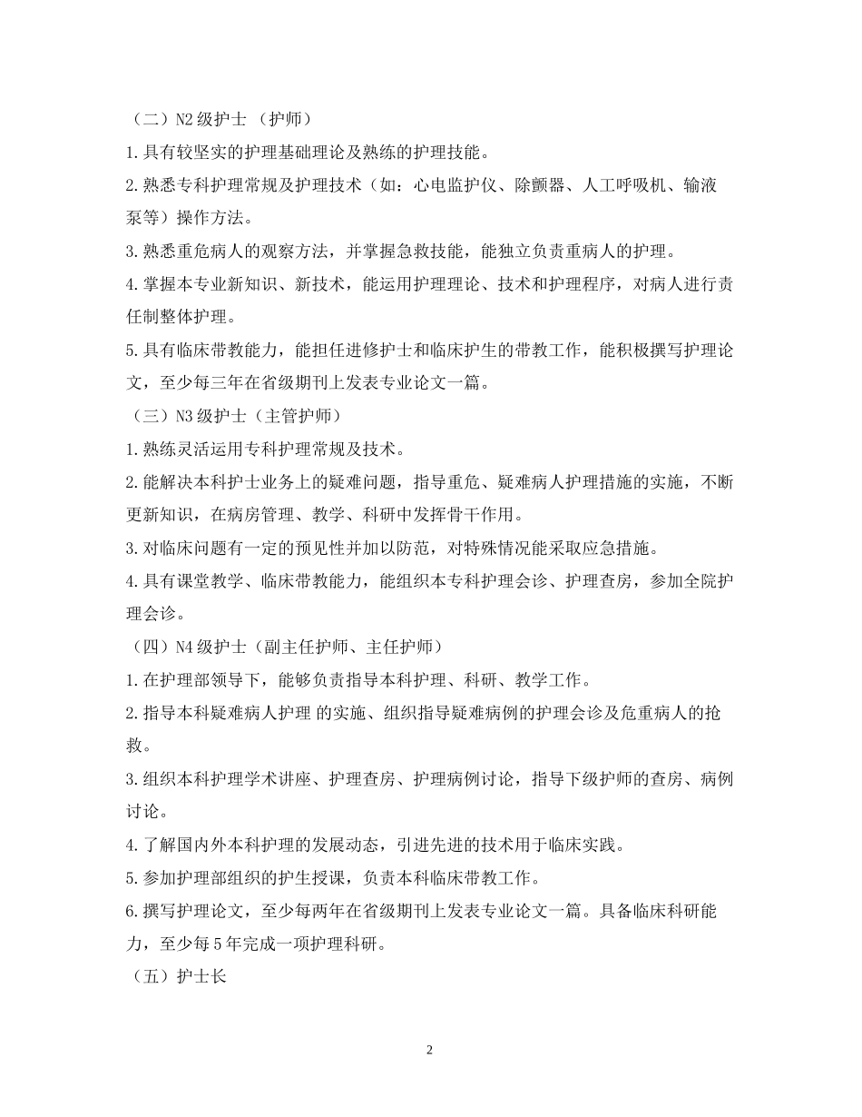 护士长培训计划_第2页