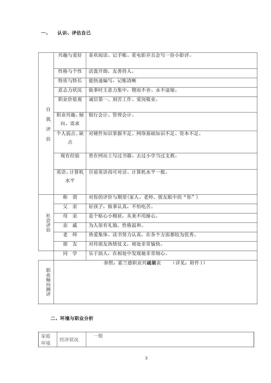 大学生职业生涯规划表._第3页