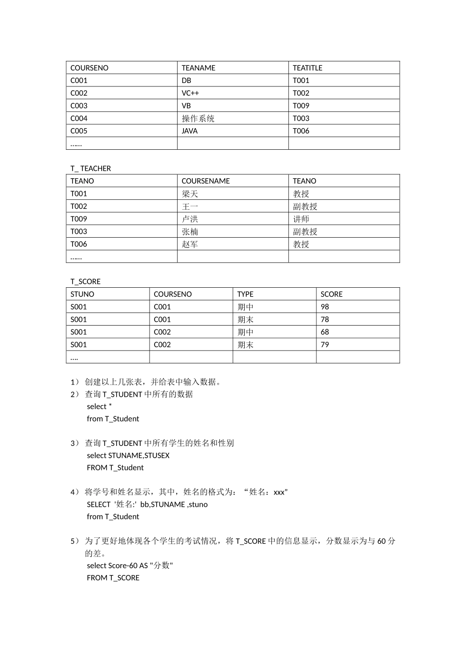 广东医学院数据库课程设计一前40题答案_第2页