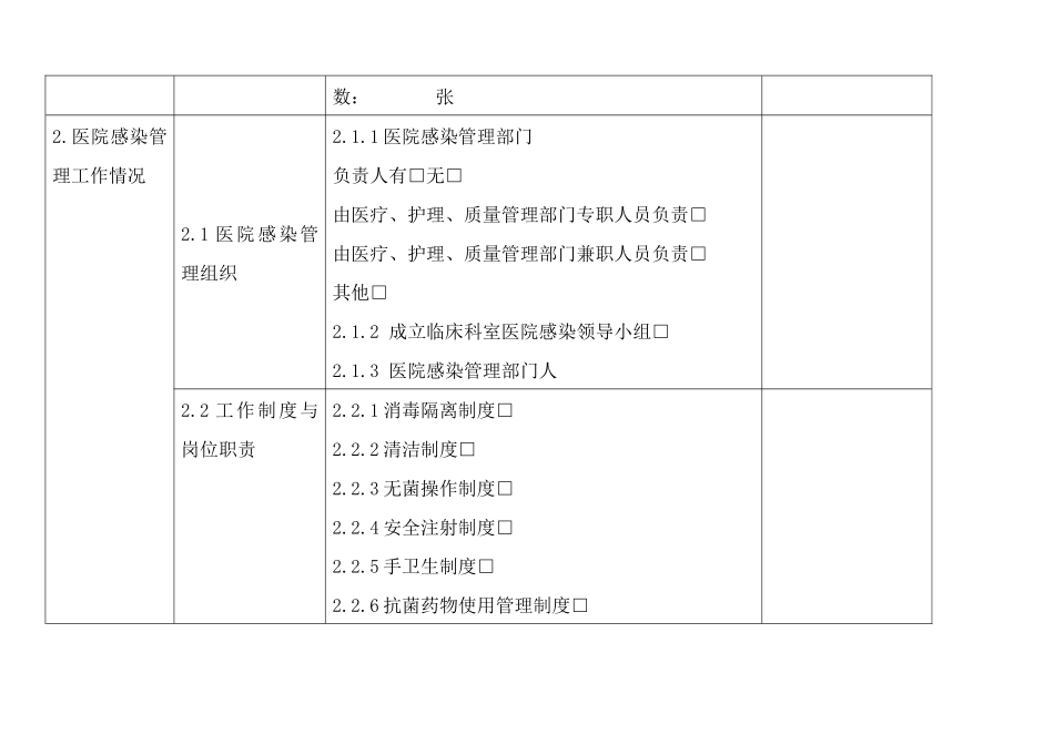 基层医院感染管理督导检查表_第2页