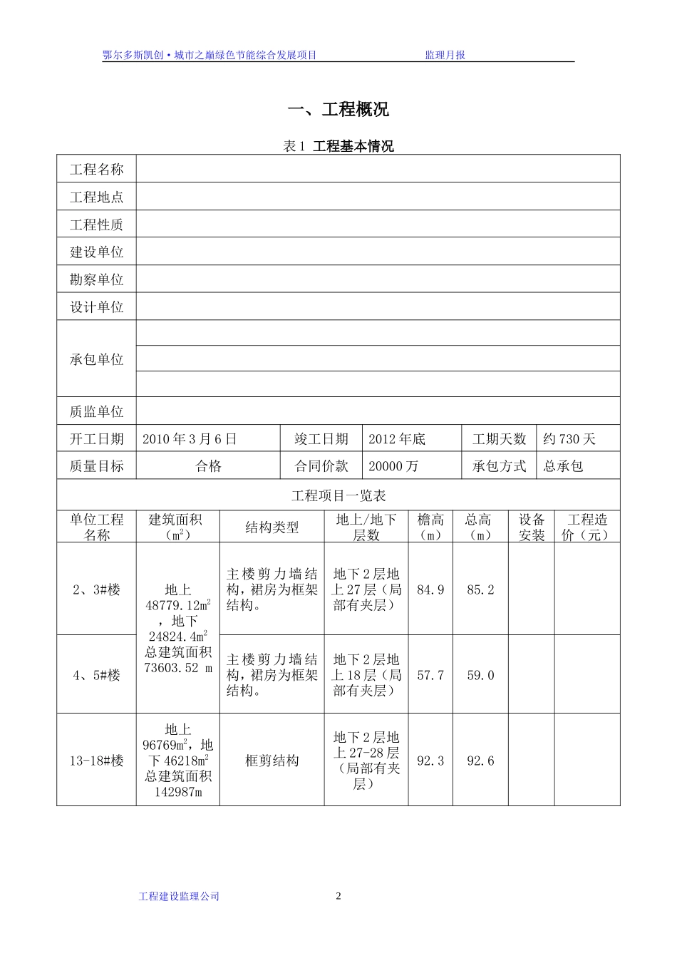 房建工程监理月报(全面)_第3页