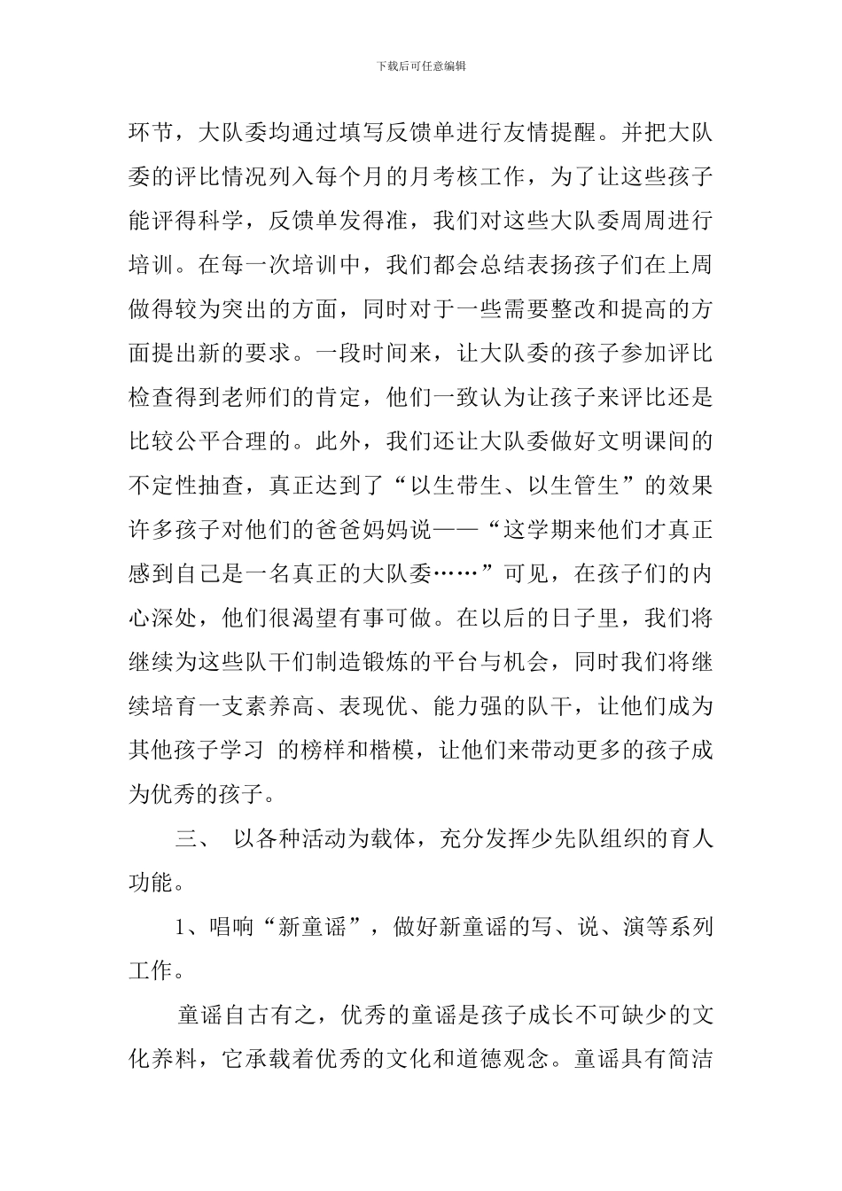 少先队工作总结模板_第2页