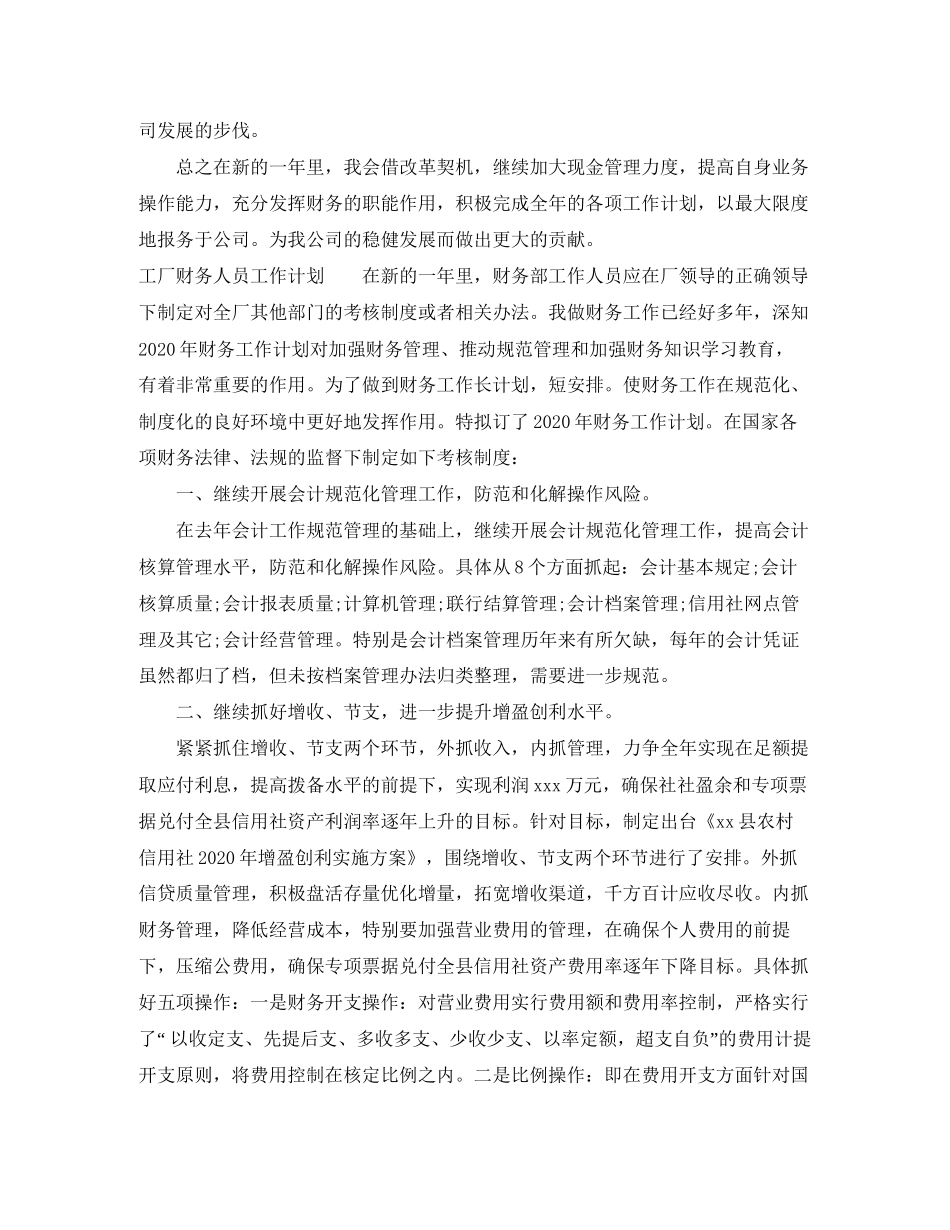 公司财务人员新年工作计划_第2页
