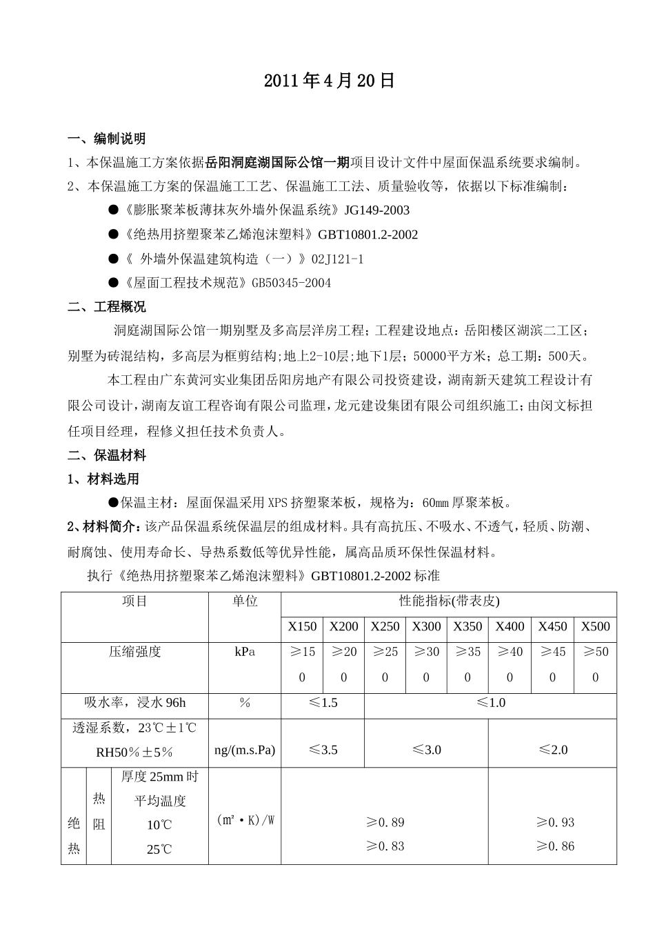 屋面保温施工方案(挤塑式聚苯乙烯隔热保温板xps)_第2页