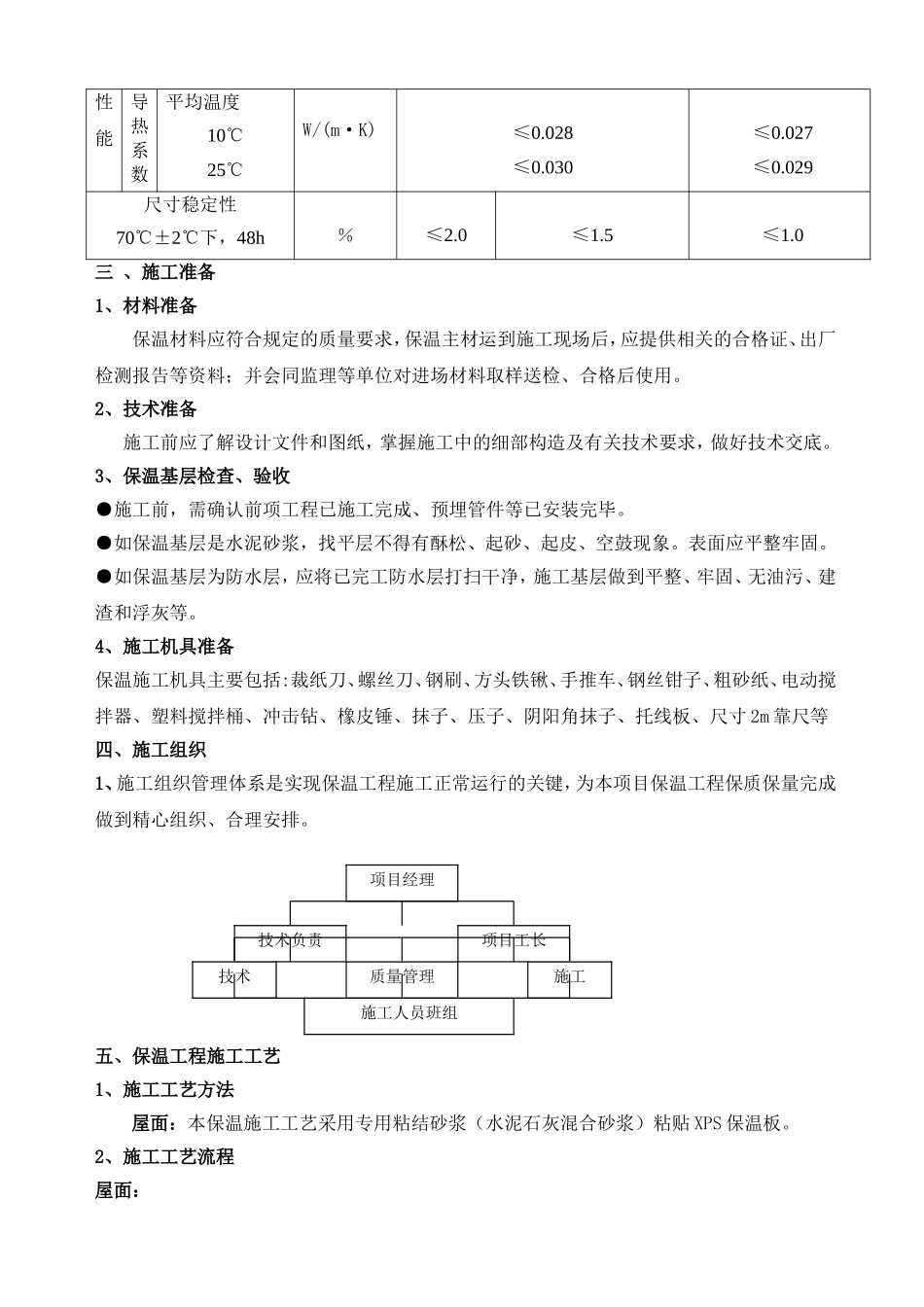 屋面保温施工方案(挤塑式聚苯乙烯隔热保温板xps)_第3页
