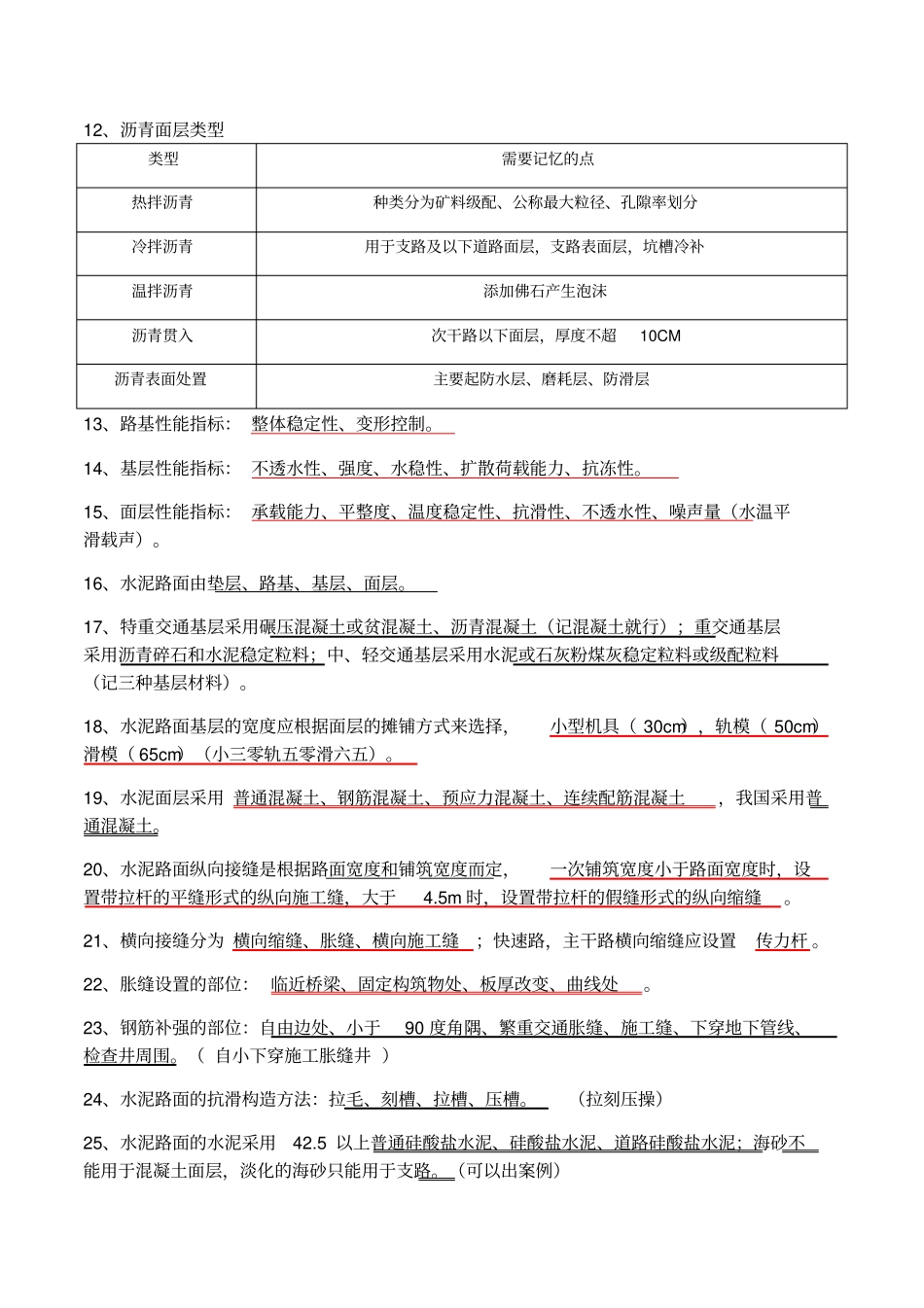 一级建造师政专业道路工程相关知识点_第2页