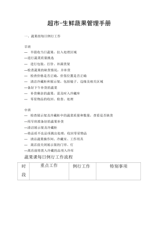 (完整版)超市生鲜蔬果管理手册