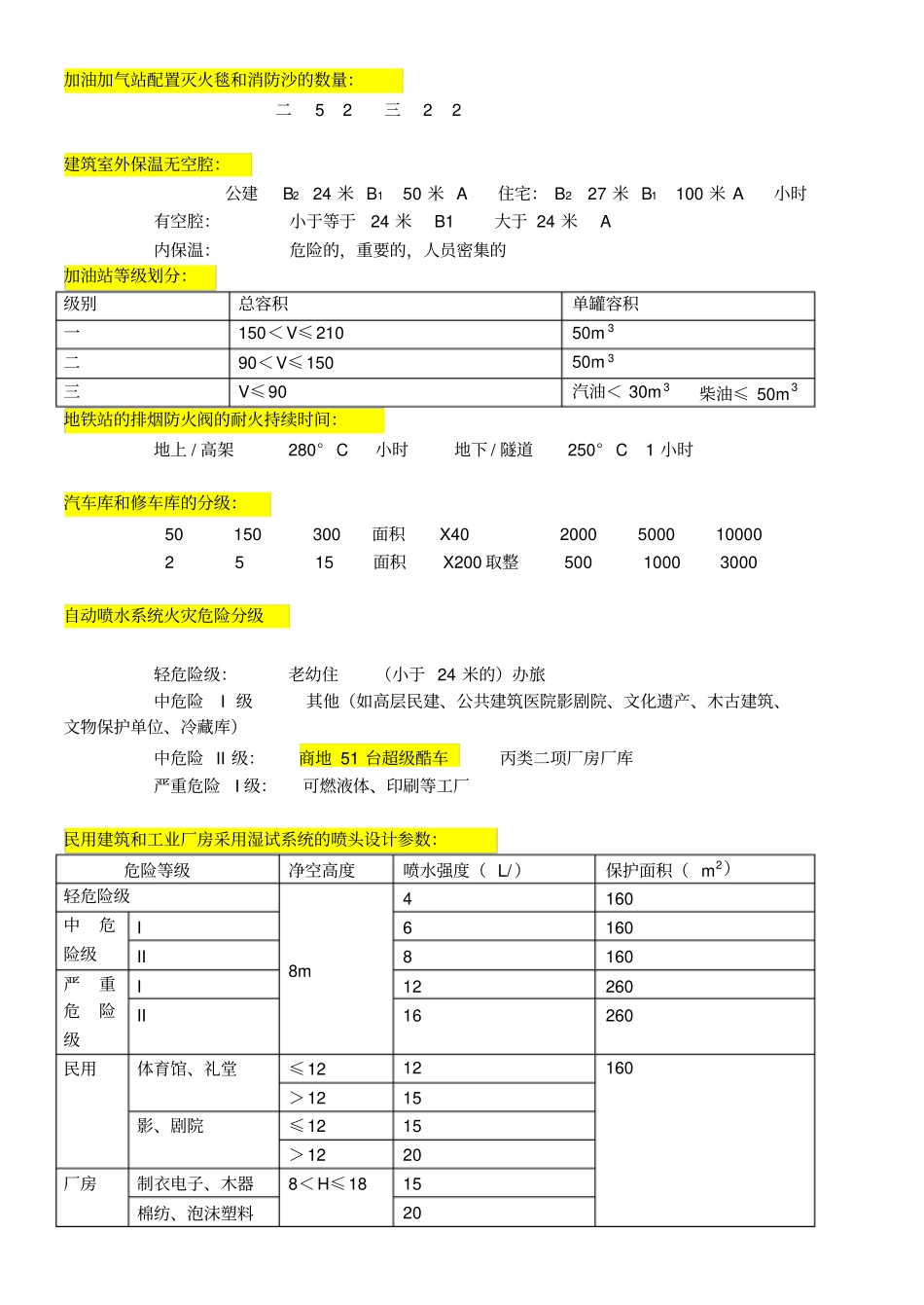 一级消防工程师重点记忆口诀_第2页
